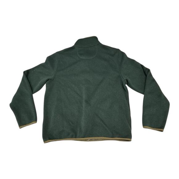 LL Bean Mens Large Pullover Green L Regular Fleece Snap T Sweatshirt Gorpcore - Picture 7 of 7